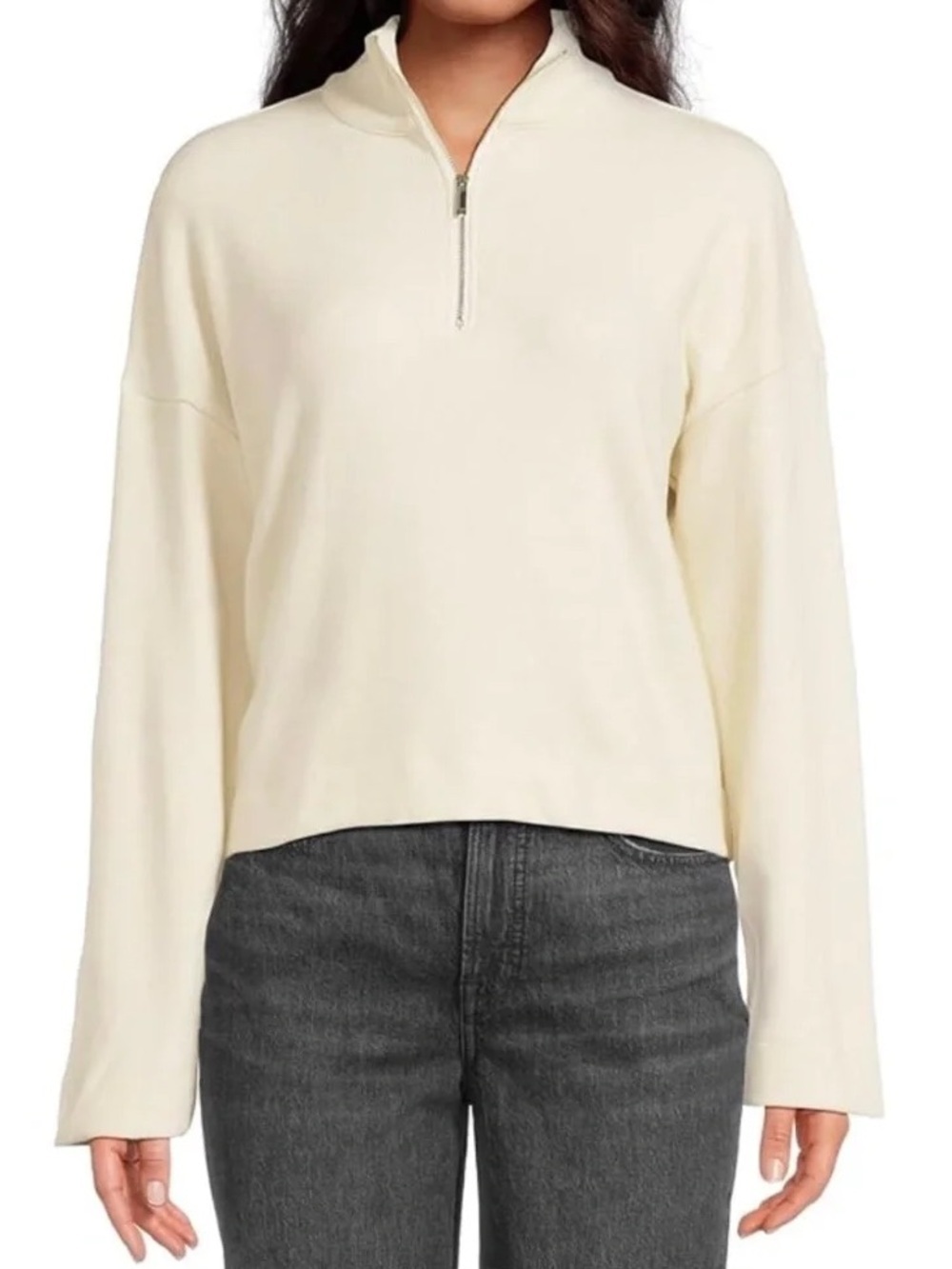 Madewell Quarter-Zip Pullover Top : XS